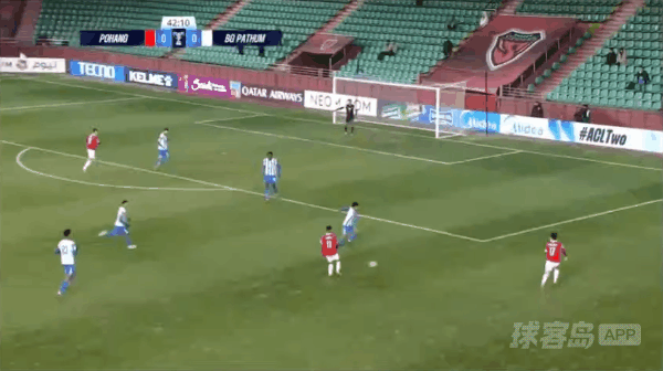 43'李昊宰破门! 浦项制铁 1- 0巴吞联