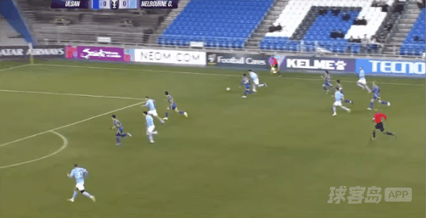 36'卡普托破门! 蔚山HD 0- 1墨尔本城