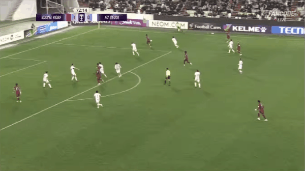 73'酒井高徳破门! 神户胜利船 2- 0FC首尔