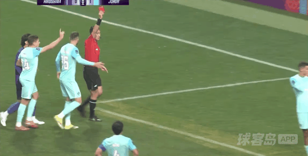 16'席尔瓦惨遭直红! 广岛三箭 0- 1柔佛DT