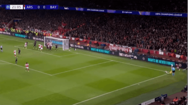 22'廷贝尔破门! 阿森纳 1- 0拜仁