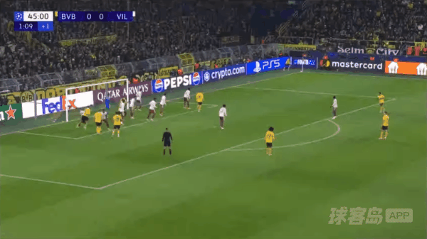 47'吉拉西破门! 多特蒙德 1- 0比利亚雷亚尔