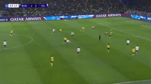 58'阿德耶米破门! 多特蒙德 3- 0比利亚雷亚尔