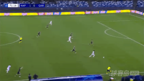 72'扬科维奇乌龙破门! 那不勒斯 2- 0卡拉巴克