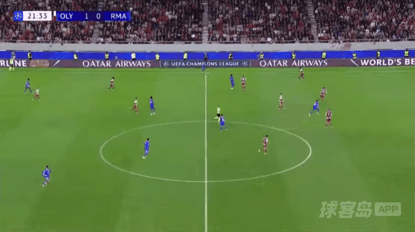 22'姆巴佩破门! 奥林匹亚科斯 1- 1皇家马德里