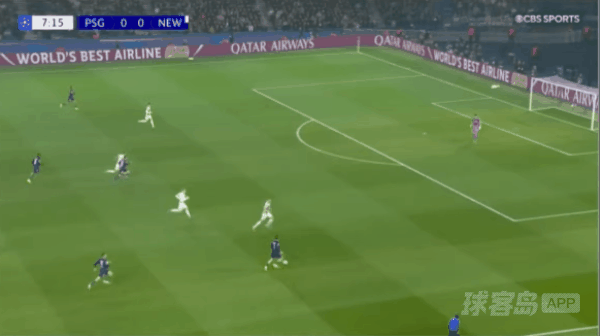 8'维蒂尼亚破门! 巴黎圣日耳曼 1- 0纽卡斯尔