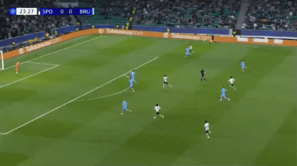 24'昆达破门! 里斯本竞技 1- 0布鲁日
