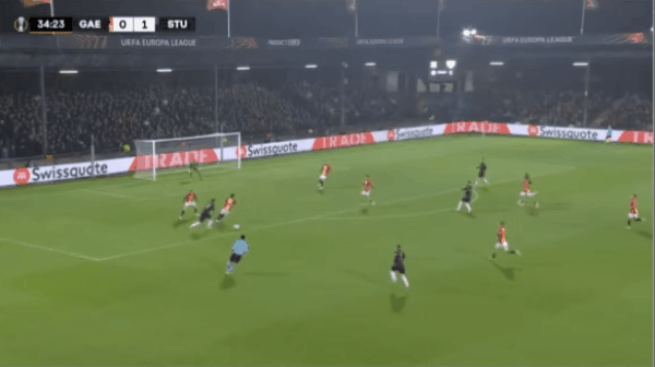 35'勒威林破门! 前进之鹰 0- 2斯图加特