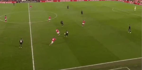 21'热苏斯破门! 诺丁汉森林 2- 0费伦茨瓦罗斯