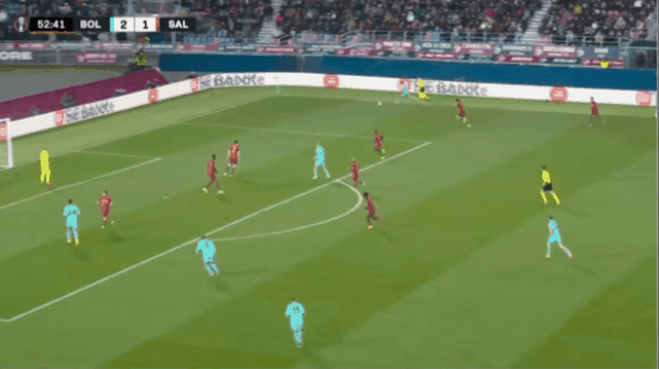 53'贝尔纳代斯基破门! 博洛尼亚 3- 1萨尔茨堡