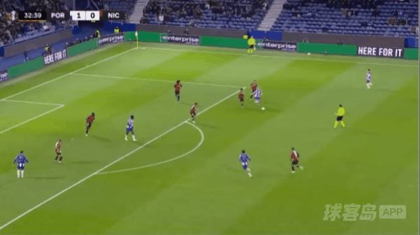 33'维加破门! 波尔图 2- 0尼斯