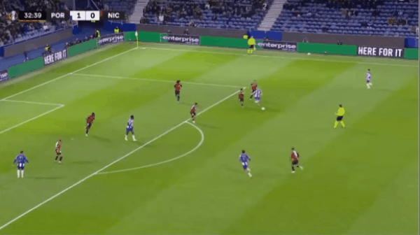 33'维加破门! 波尔图 2- 0尼斯