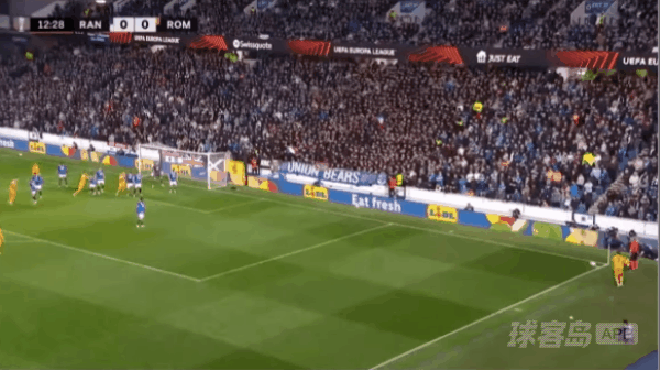 13'苏莱破门! 格拉斯哥流浪者 0- 1罗马