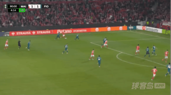 95'李在成破门! 美因茨 2- 1佛罗伦萨