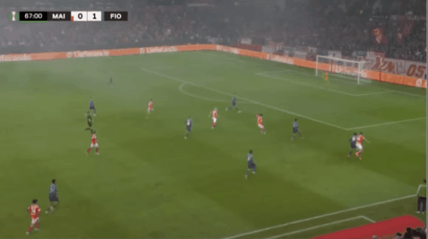 68'霍勒巴赫破门! 美因茨 1- 1佛罗伦萨