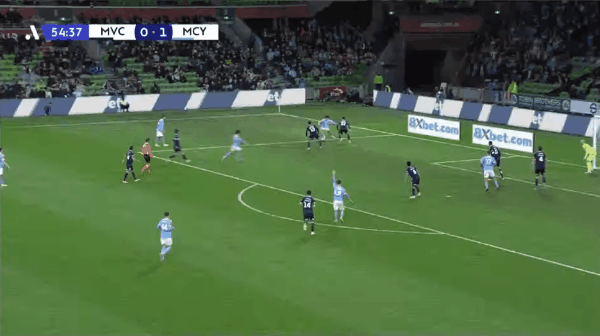 55'安东尼奥破门! 墨尔本胜利 0- 2墨尔本城