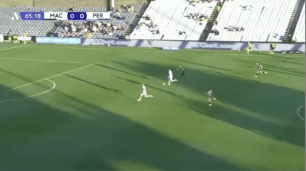66'潘宁顿破门! 麦克阿瑟 0- 1珀斯光荣