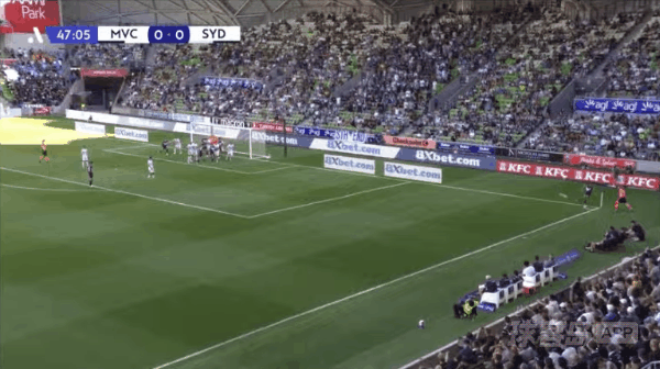 48'戴维森破门! 墨尔本胜利 1- 0悉尼FC