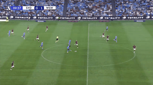 10'坎普扎诺破门! 悉尼FC 1- 1西悉尼流浪者