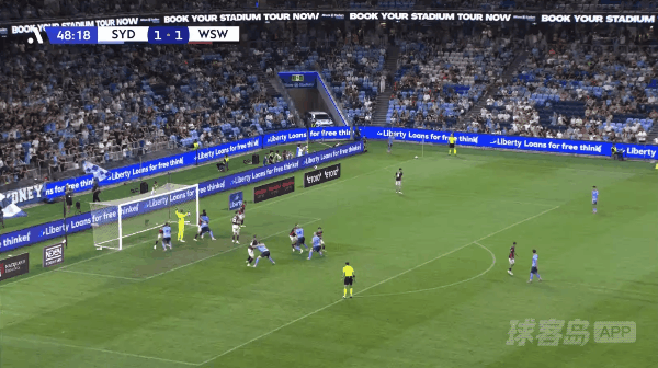 49'蒂斯朗破门! 悉尼FC 2- 1西悉尼流浪者
