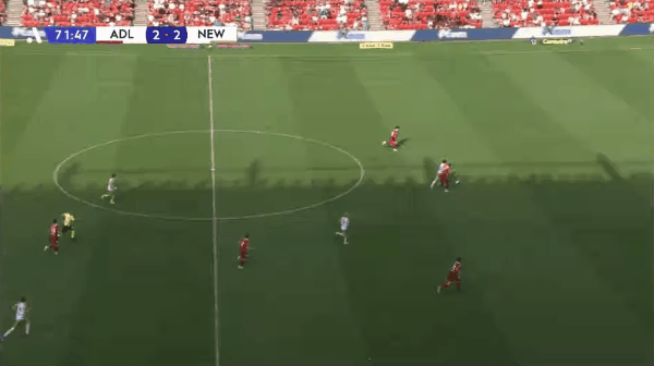 72'泰勒破门! 阿德莱德联 1- 3纽卡斯尔喷气机