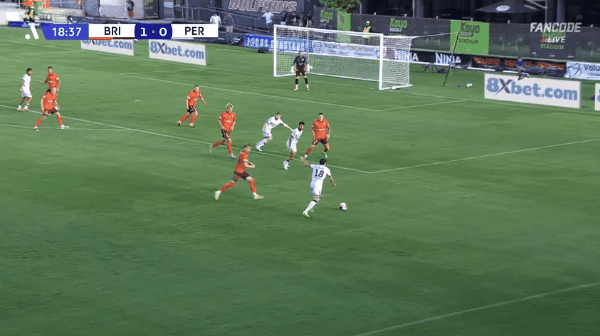 19'萨拉斯乌龙破门! 布里斯班狮吼 1- 1珀斯光荣