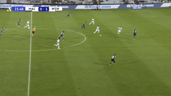 24'克拉耶夫破门! 麦克阿瑟 0- 2西悉尼流浪者