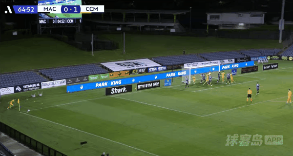 65'布兰特曼破门! 麦克阿瑟 0- 2中部海岸海员