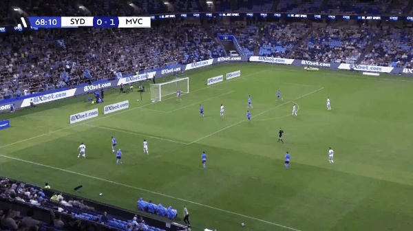 69'查尔斯破门! 悉尼FC 0- 2墨尔本胜利