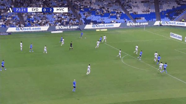 73'斯塔马泰洛普洛斯破门! 悉尼FC 1- 2墨尔本胜利