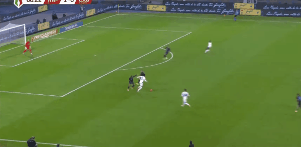 67'埃斯波西托破门! 那不勒斯 1- 1卡利亚里