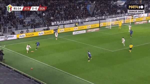 82'帕萨利奇破门! 亚特兰大 3- 0热那亚