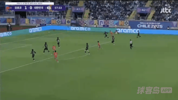 58'扎比里破门! 摩洛哥U20 2- 0韩国U20