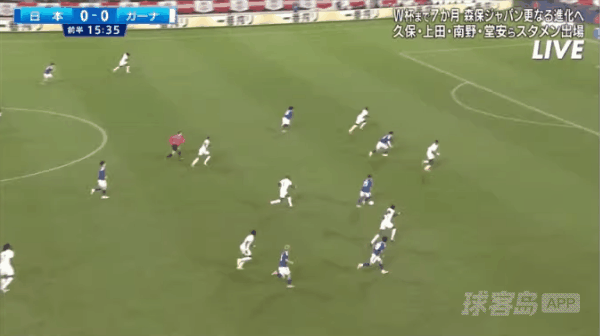 16'南野拓实破门! 日本 1- 0加纳