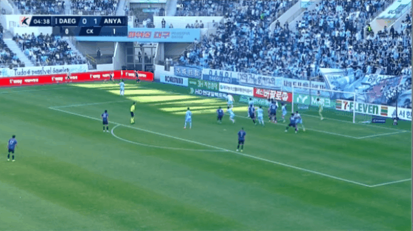 5'李昌龙破门! 大邱FC 0- 2FC安养