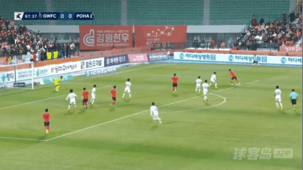 62'牟再现破门! 江原FC 1- 0浦项制铁