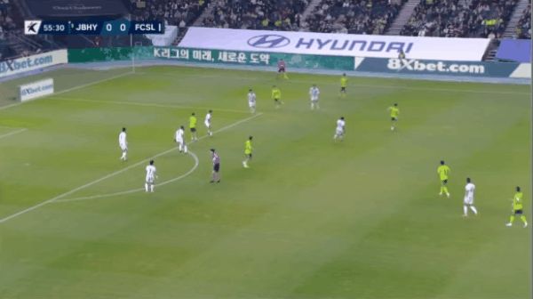 56'李东俊破门! 全北现代 1- 0FC首尔