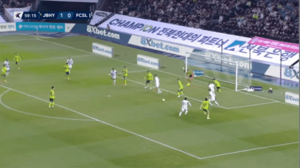 60'朴秀日破门! 全北现代 1- 1FC首尔