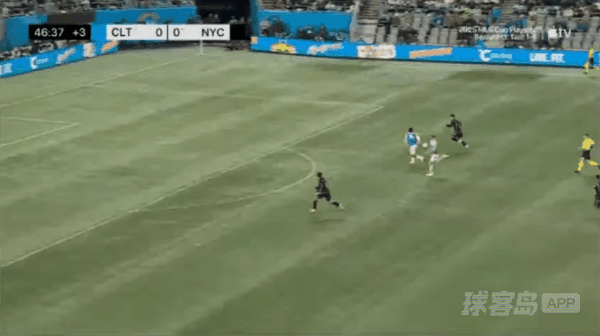 47'梅尔考破门! 夏洛特FC 0- 1纽约城