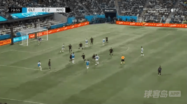 81'古尔诺破门! 夏洛特FC 1- 2纽约城