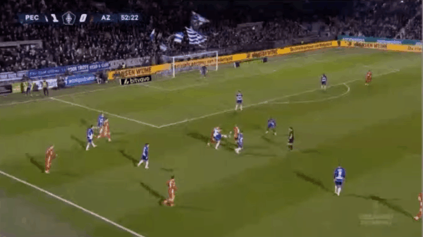 53'米南斯破门! 兹沃勒 1- 1阿尔克马尔