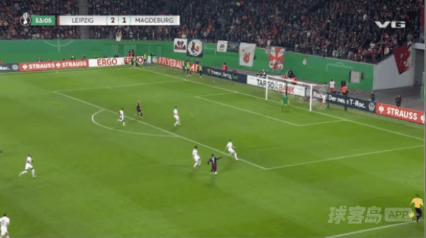 54'鲍姆加特纳破门! 莱比锡 3- 1马格德堡