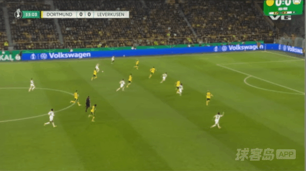 34'马扎破门! 多特蒙德 0- 1勒沃库森