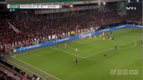 12'安萨乌龙破门! 柏林联合 0- 1拜仁