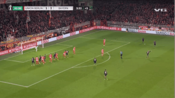 49'莱特乌龙破门! 柏林联合 1- 3拜仁