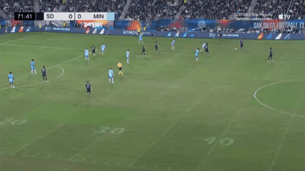 72'德雷尔破门! 圣地亚哥FC 1- 0明尼苏达联
