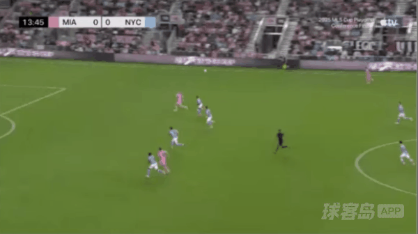 14'阿连德破门! 迈阿密国际 1- 0纽约城