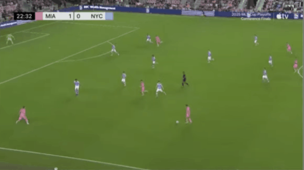 23'阿连德破门! 迈阿密国际 2- 0纽约城