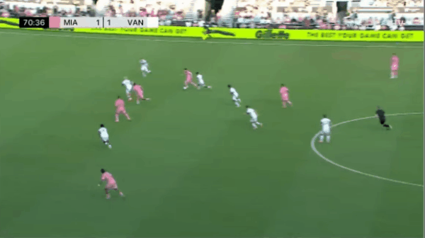71'德保罗破门! 迈阿密国际 2- 1温哥华白帽