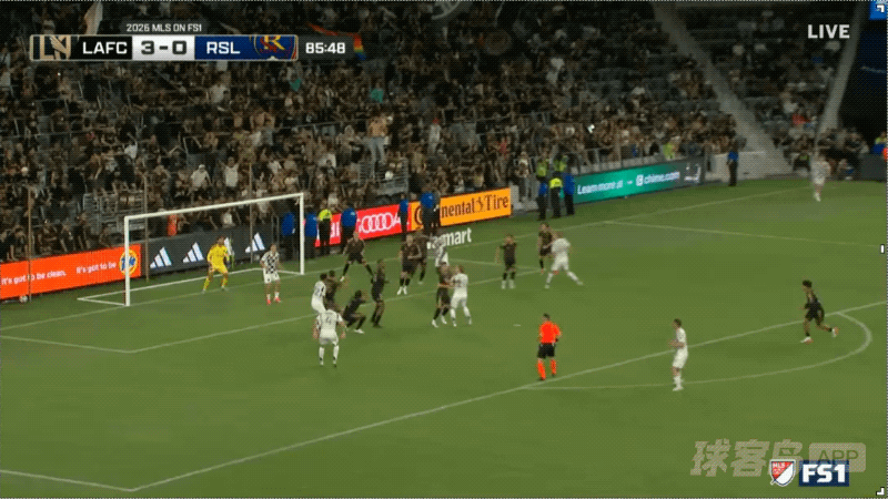 86'英吉尔破门! 洛杉矶FC 3- 1皇家盐湖城